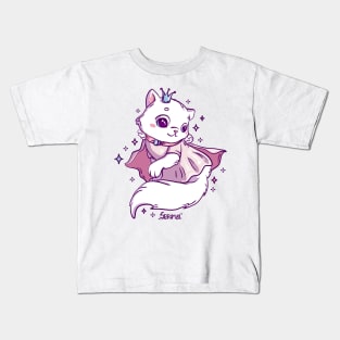 Cute cat princess is cute royal kitten Kids T-Shirt